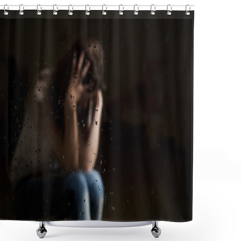 Personality  Death Of An Unborn Child Shower Curtains