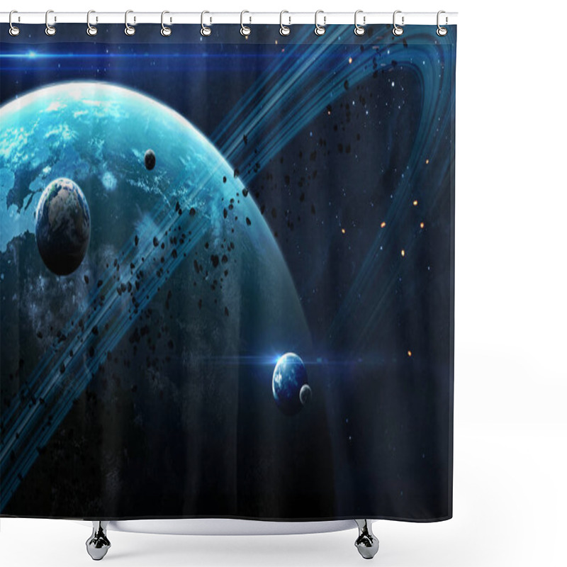 Personality  High Quality Science Fiction Cosmos Shower Curtains