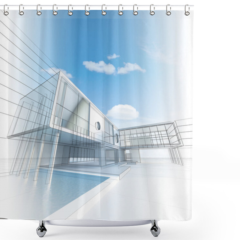 Personality  Architecture Construction Shower Curtains