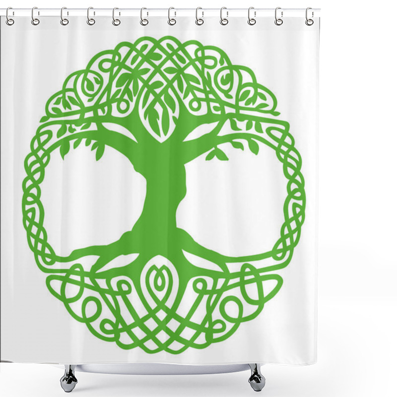 Personality  Abstract Tree Shower Curtains