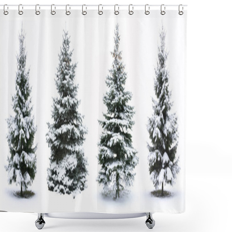 Personality  Christmas Tree Shower Curtains