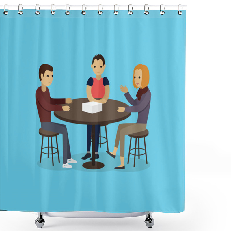 Personality  Focus Group Concept Shower Curtains