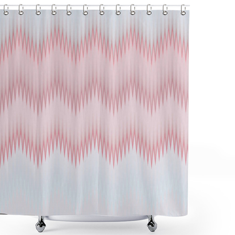 Personality  Chevron Zigzag Wave Pastel, Soft, Tender Pattern Abstract Art Background, Pastel, Soft, Tender, Quiet, Half-light, Muted, Delicate Light Pale Soft-hued Color Trends Shower Curtains