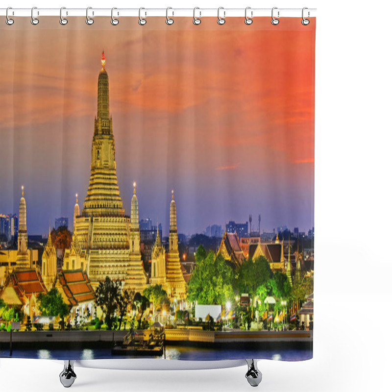 Personality  Wat Arun Ratchawararam, A Buddhist Temple In Bangkok, Thailand Shower Curtains