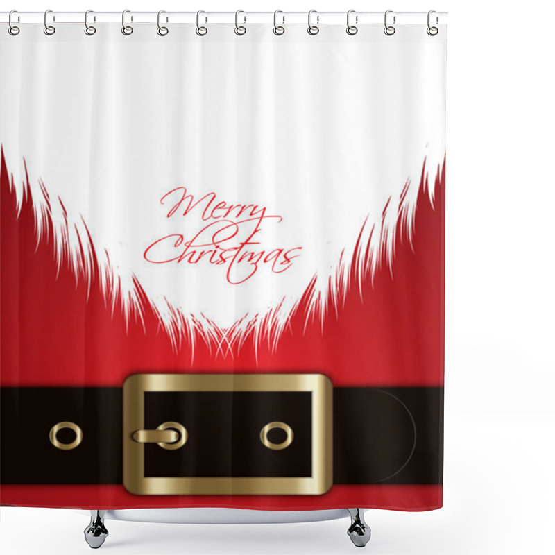 Personality  Santa Claus Background Shower Curtains