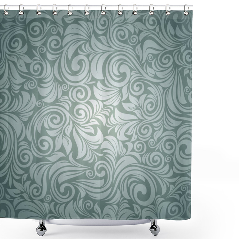 Personality  Seamless Floral Background Shower Curtains