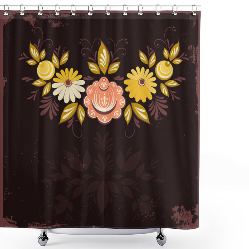 Personality  Abstract Floral Background Shower Curtains