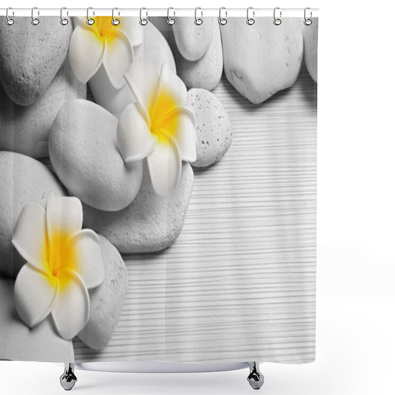 Personality  Beautiful Spa Composition Shower Curtains