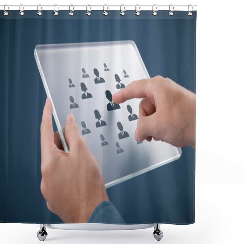 Personality  Human Resources Recruitment Shower Curtains