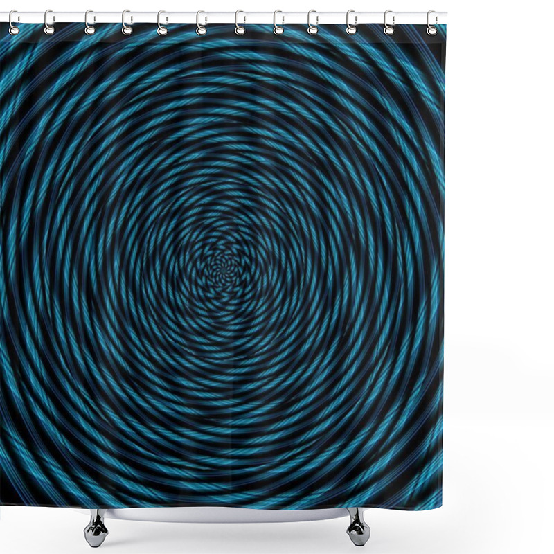 Personality  Illusion Background Spiral Pattern Zig-zag, Backdrop Magic. Shower Curtains