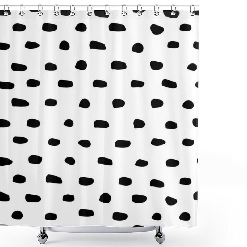 Personality  Dots Seamless Pattern Shower Curtains