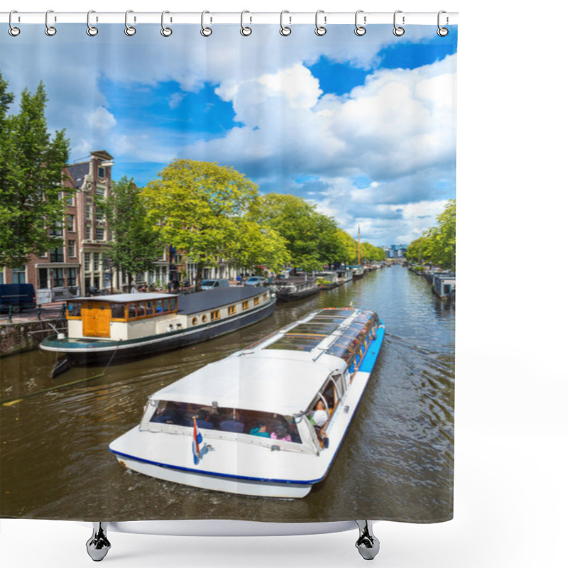 Personality  Amsterdam Canals And  Boats Shower Curtains