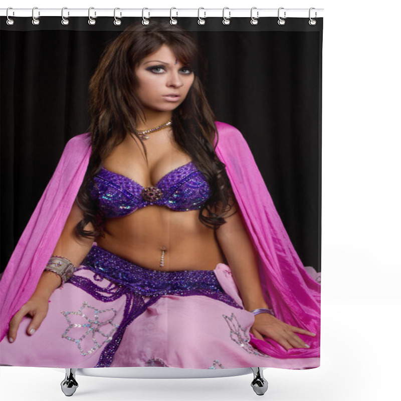 Personality  Belly Dancer Shower Curtains