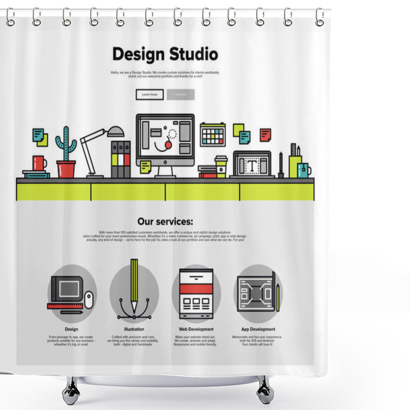 Personality  Design Studio  Web Graphics Shower Curtains