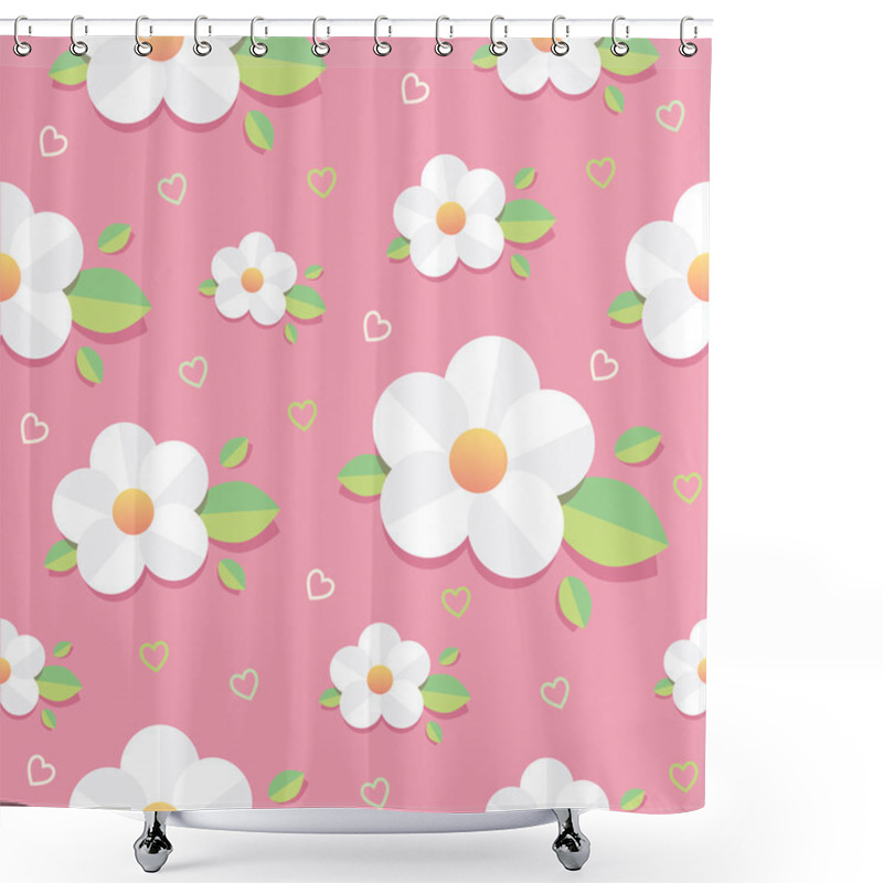 Personality  Spring Seamless Pattern Shower Curtains