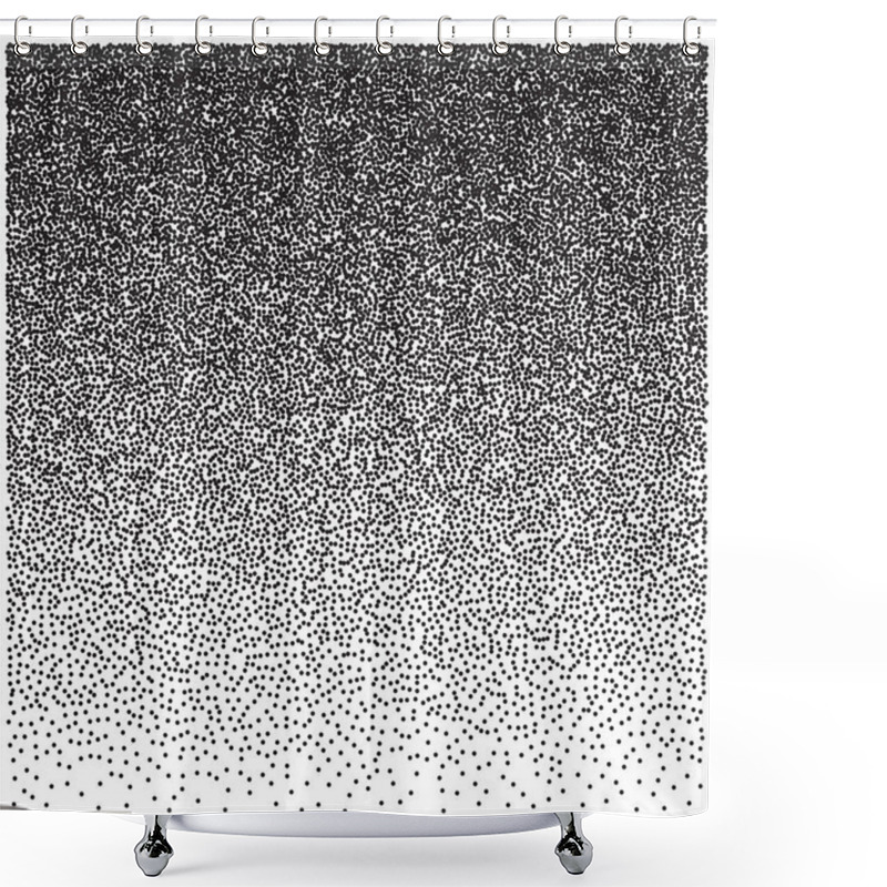 Personality  Grunge Halftone Dots Vector Texture Background Shower Curtains