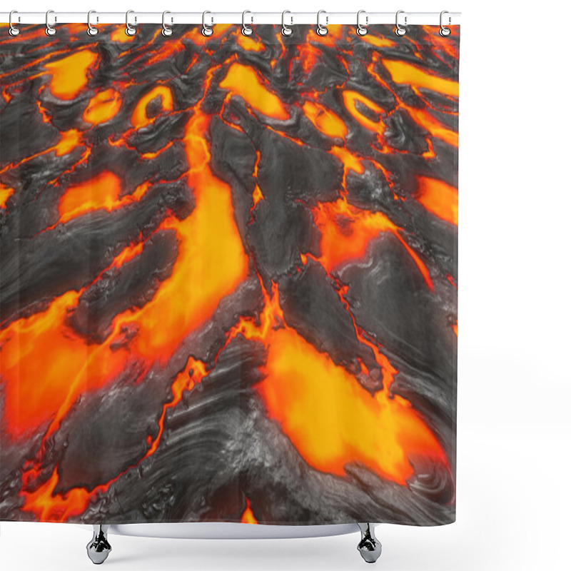 Personality  Magma Shower Curtains