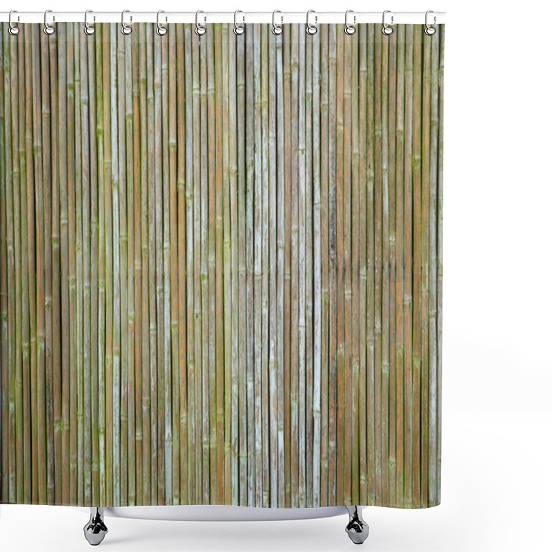 Personality  Old Bamboo Wall Shower Curtains