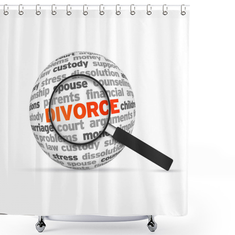 Personality  Divorce Shower Curtains