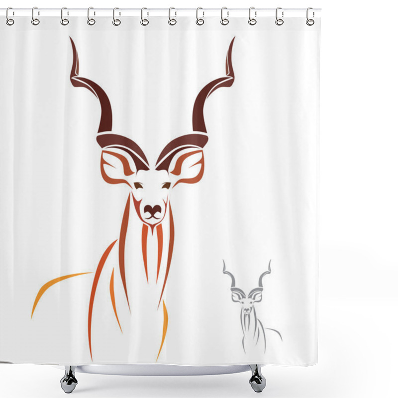 Personality  Greater Kudu Has The Longest Horns In The World Shower Curtains