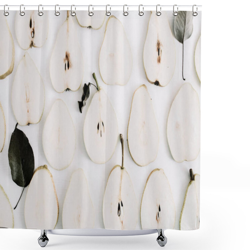 Personality  Pear Slices Pattern Shower Curtains