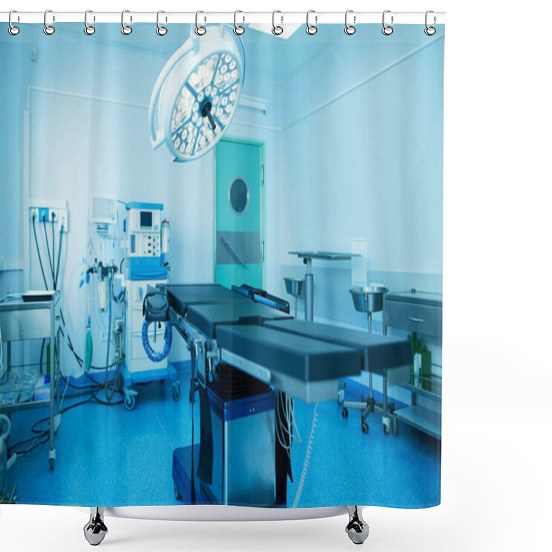 Personality  Interior Of Operating Room In Modern Clinic Shower Curtains