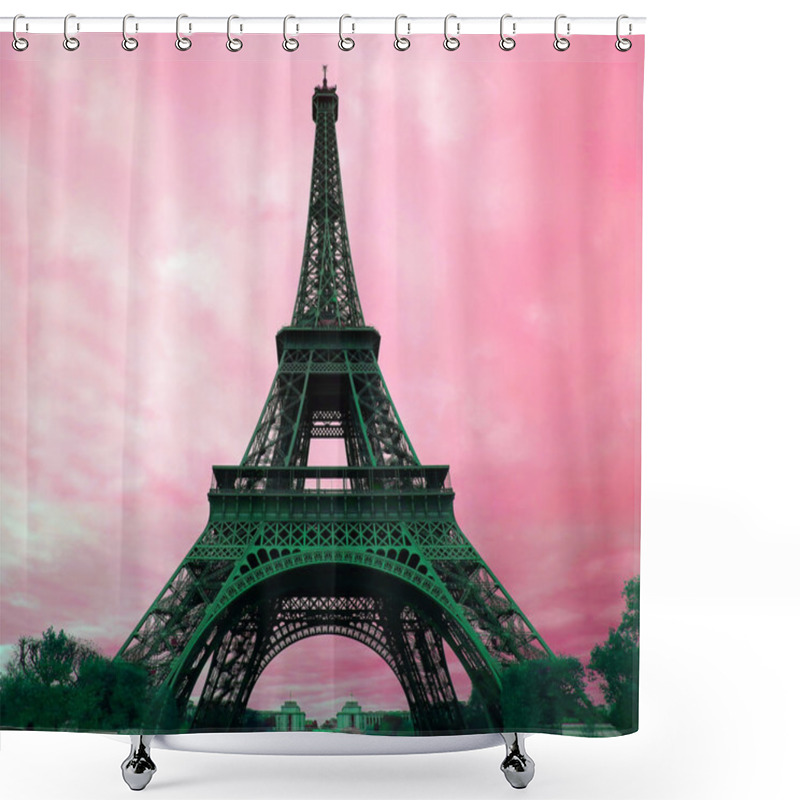 Personality  Eiffel Tower In Paris, France. Shower Curtains