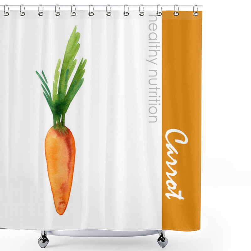 Personality  Carrot Shower Curtains