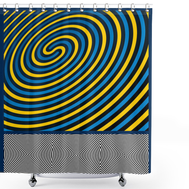 Personality  Optical Illusion Background Shower Curtains