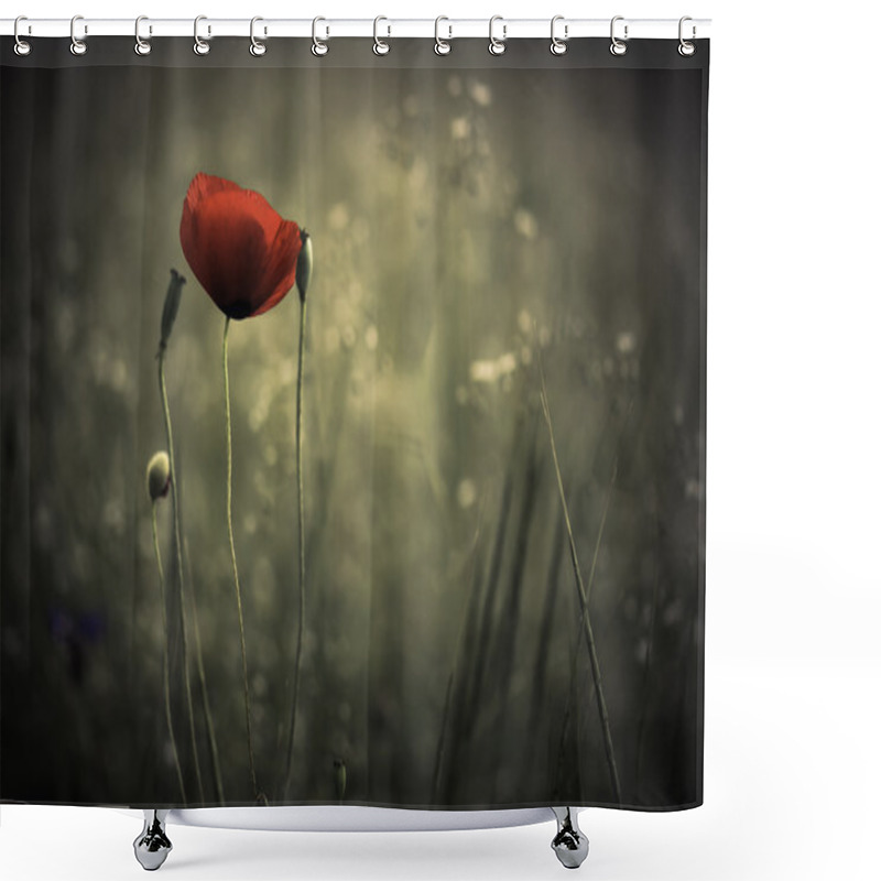 Personality  Poppy Shower Curtains