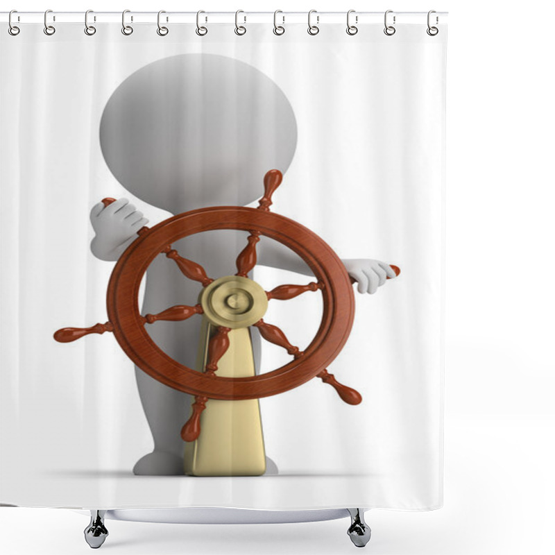 Personality  3d Small - Helm Shower Curtains