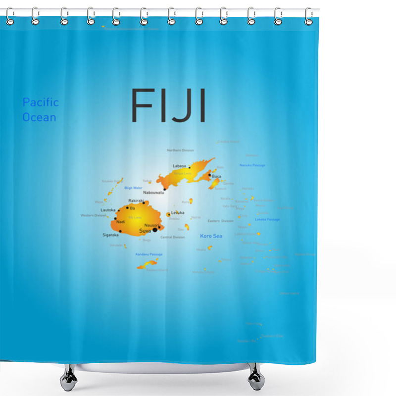 Personality  Fiji Country Shower Curtains