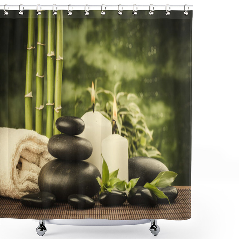 Personality  The Zen Stones Shower Curtains