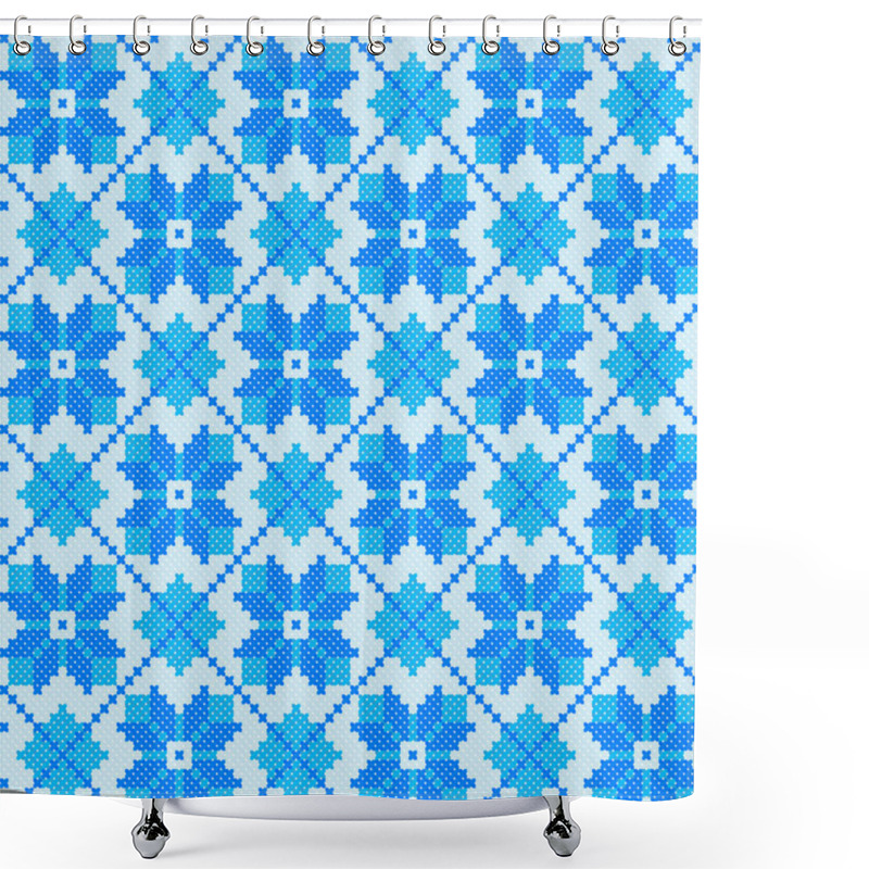 Personality  Seamless Winter Pattern Shower Curtains