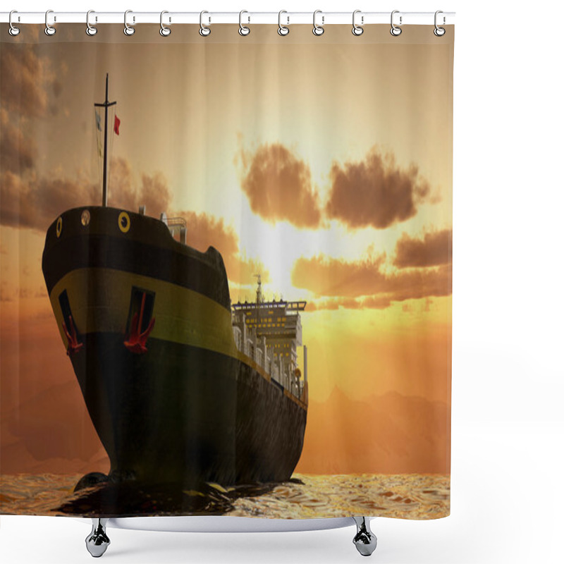 Personality  The Cargo Ship Shower Curtains