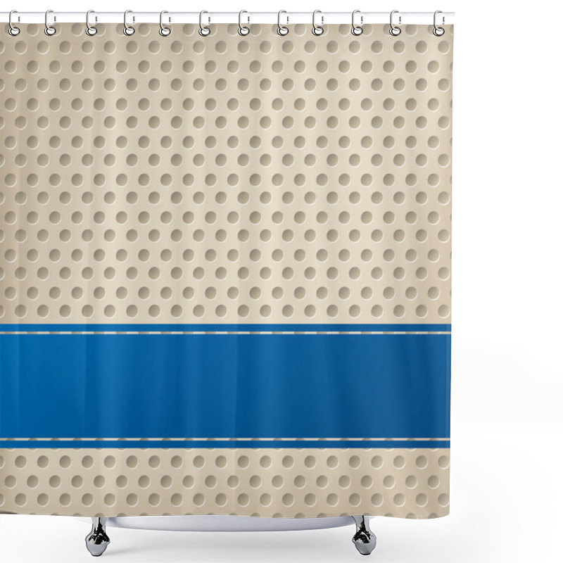 Personality  Dotted Background With 3d Effect Shower Curtains