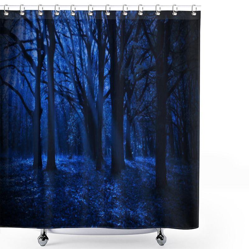 Personality  Night Forest Shower Curtains