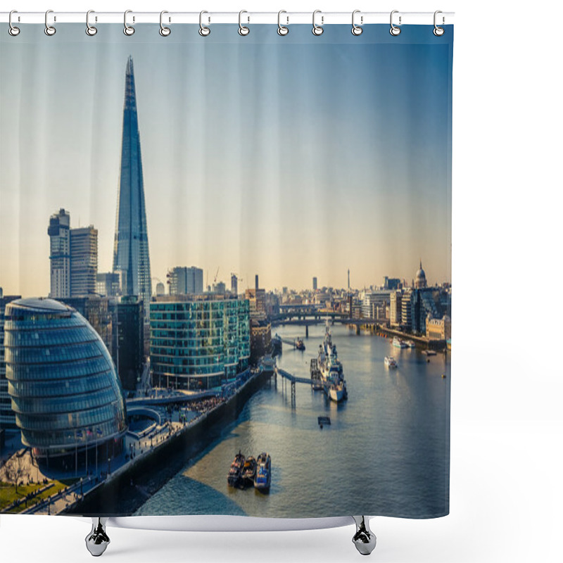 Personality  Thames And London City Shower Curtains