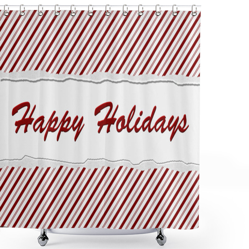 Personality  Happy Holidays Shower Curtains