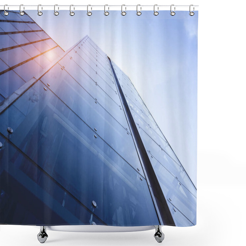 Personality  Architectural Glass Exterior, Skyscraper Shower Curtains