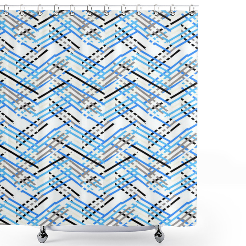 Personality  Abstract Vector Striped Background Shower Curtains