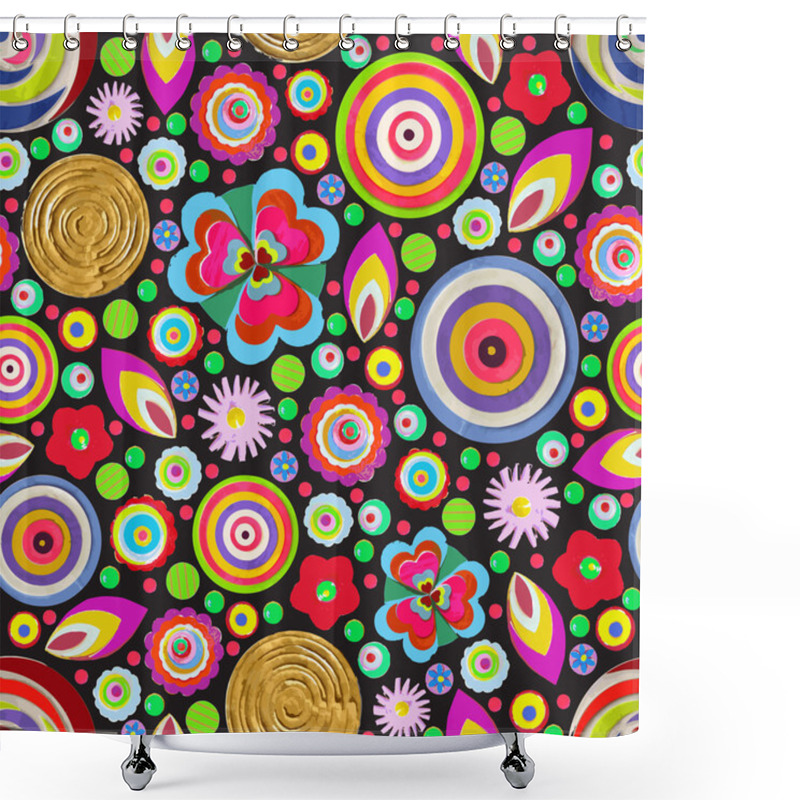 Personality  Abstract Fantasy Floral Background Shower Curtains