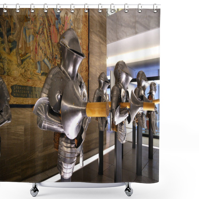 Personality  Medieval Knights Plate Armour Set Shower Curtains