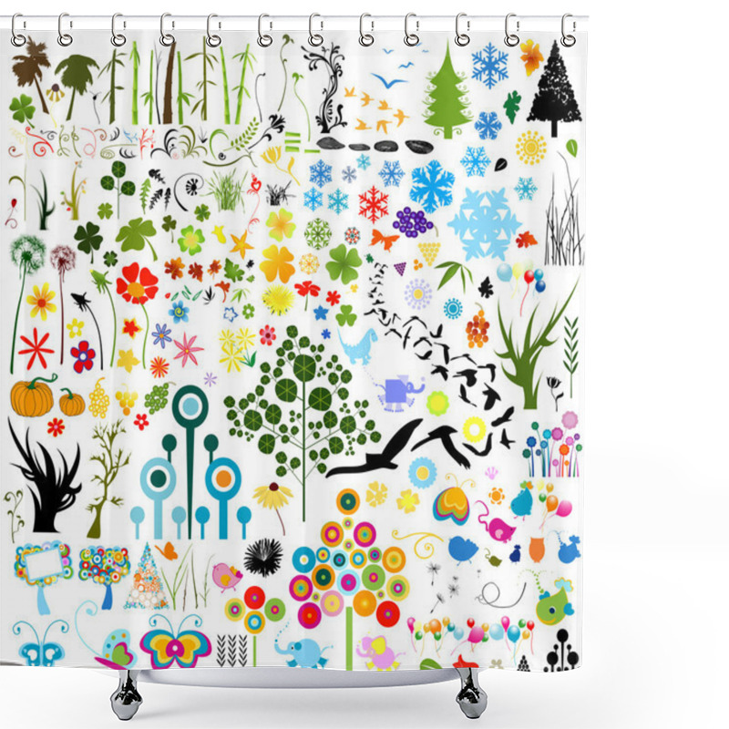 Personality  Nature Elements Shower Curtains