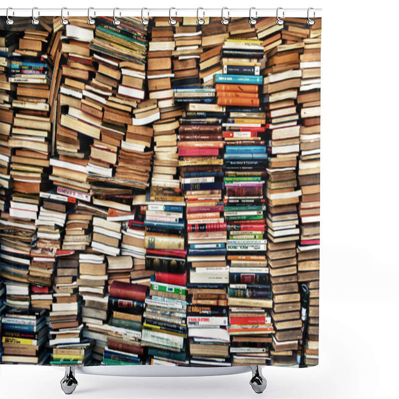 Personality  Loads Of Books Shower Curtains