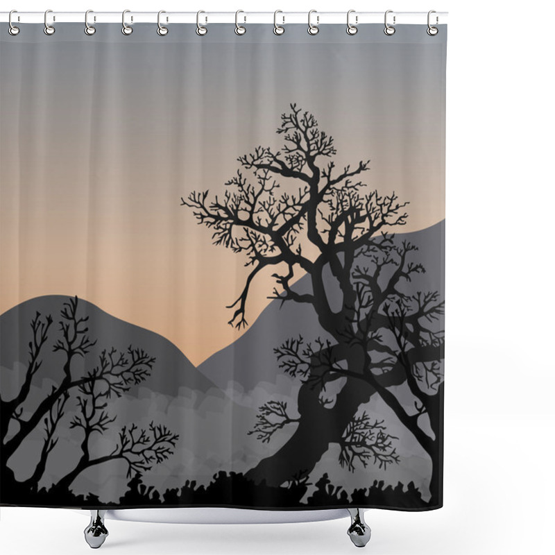 Personality  Asian Sunrise Shower Curtains