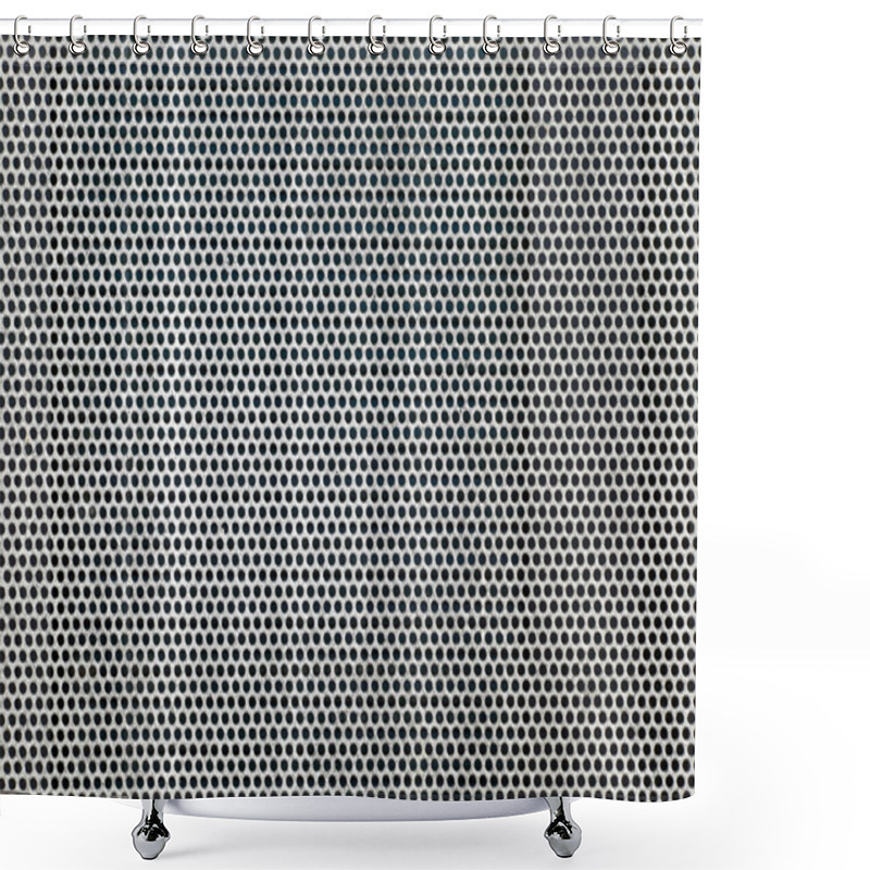 Personality  Metal Grid Background Shower Curtains