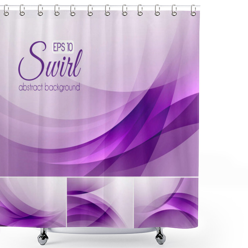 Personality  Swirl Abstract Background Series. Suitable For Your Web Background, Design Element And Other. Shower Curtains