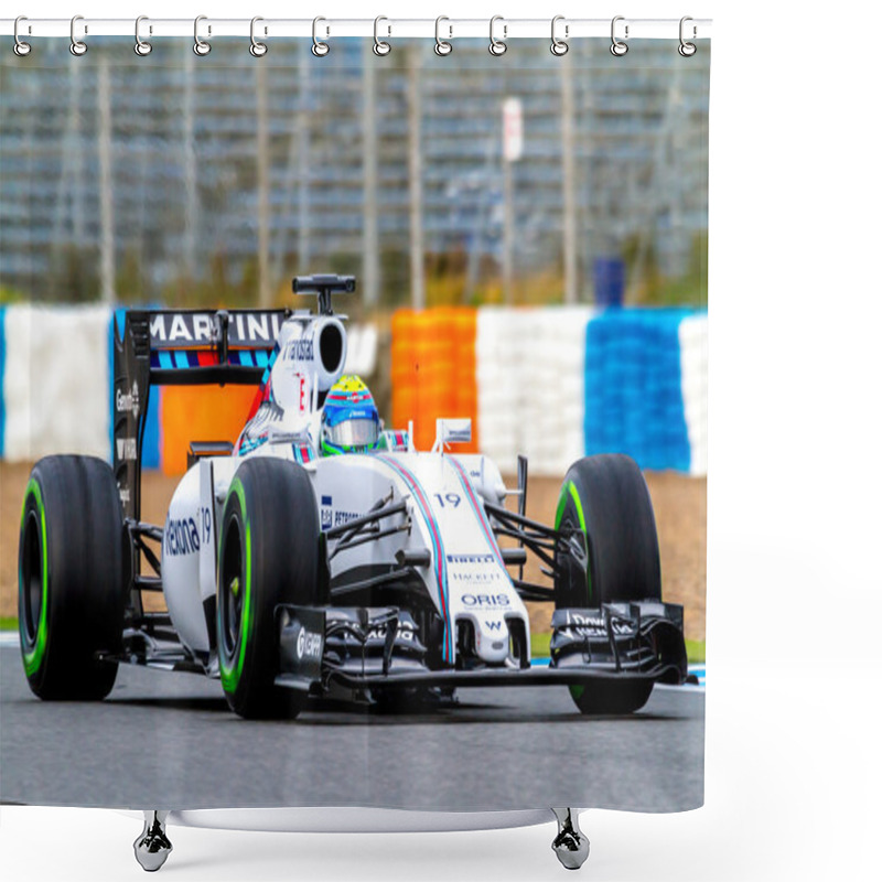 Personality  Williams Martini Racing F1 Team Shower Curtains