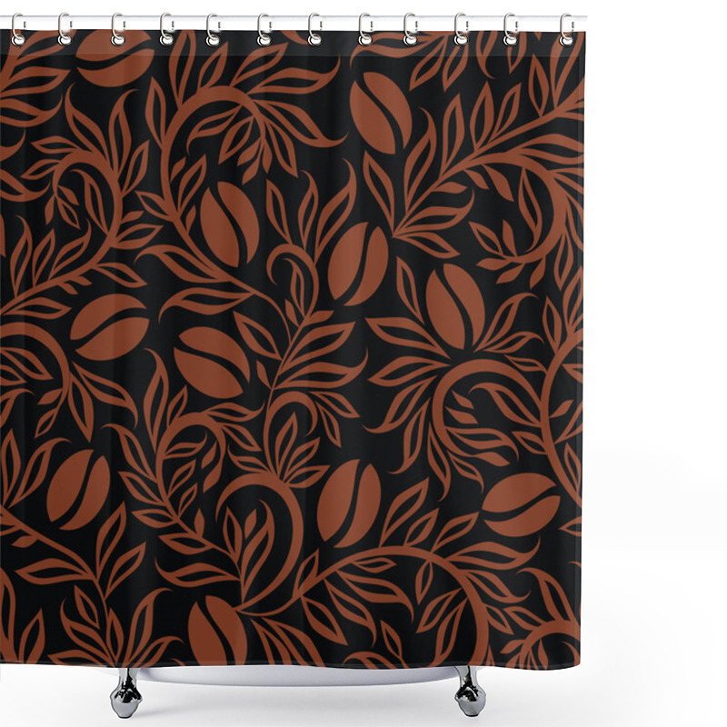 Personality  Coffee Beans Pattern Shower Curtains